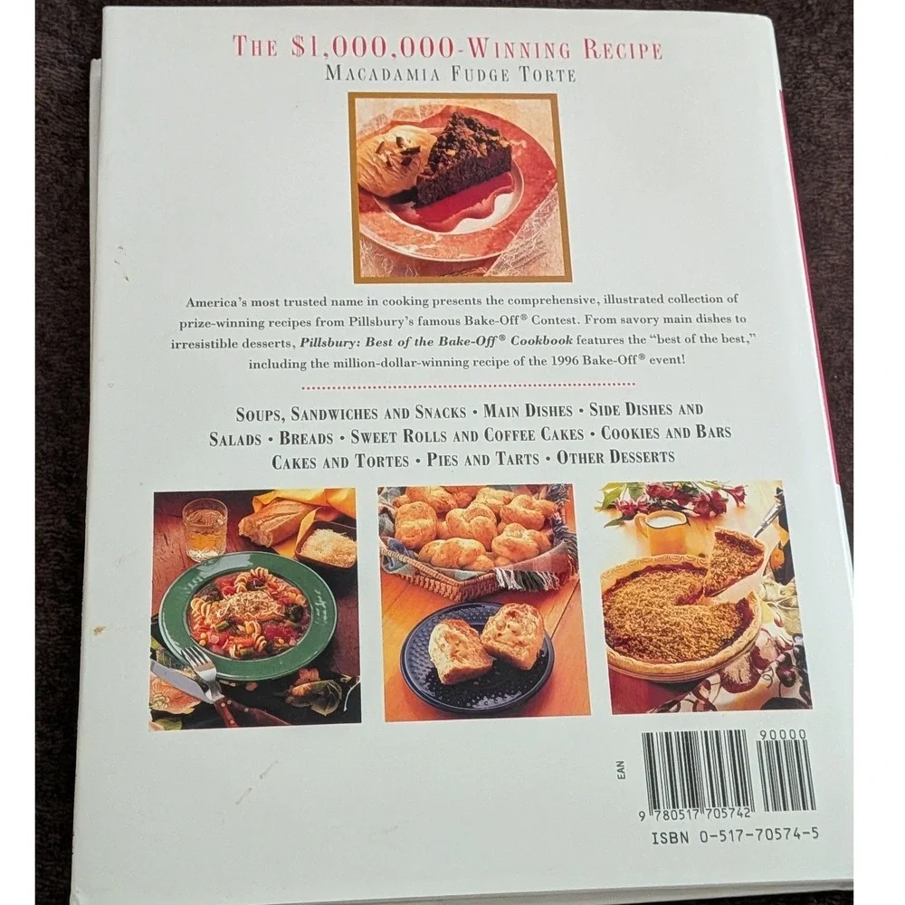 Pillsbury Best of the Bake-Off Cookbook 350 Recipes 1996 Hardcover 1st Edition